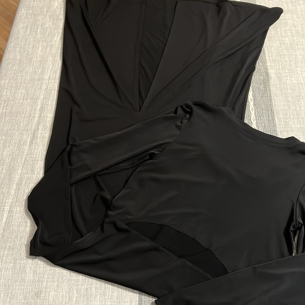 Anatomie Women's Willa Maxi Travel Dress Mesh Cutout at waist - Slit in back - Picture 3 of 7